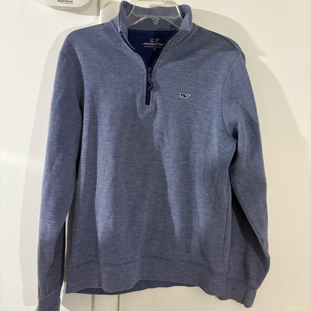 Vineyard Vines Blue Zip Up Sweater